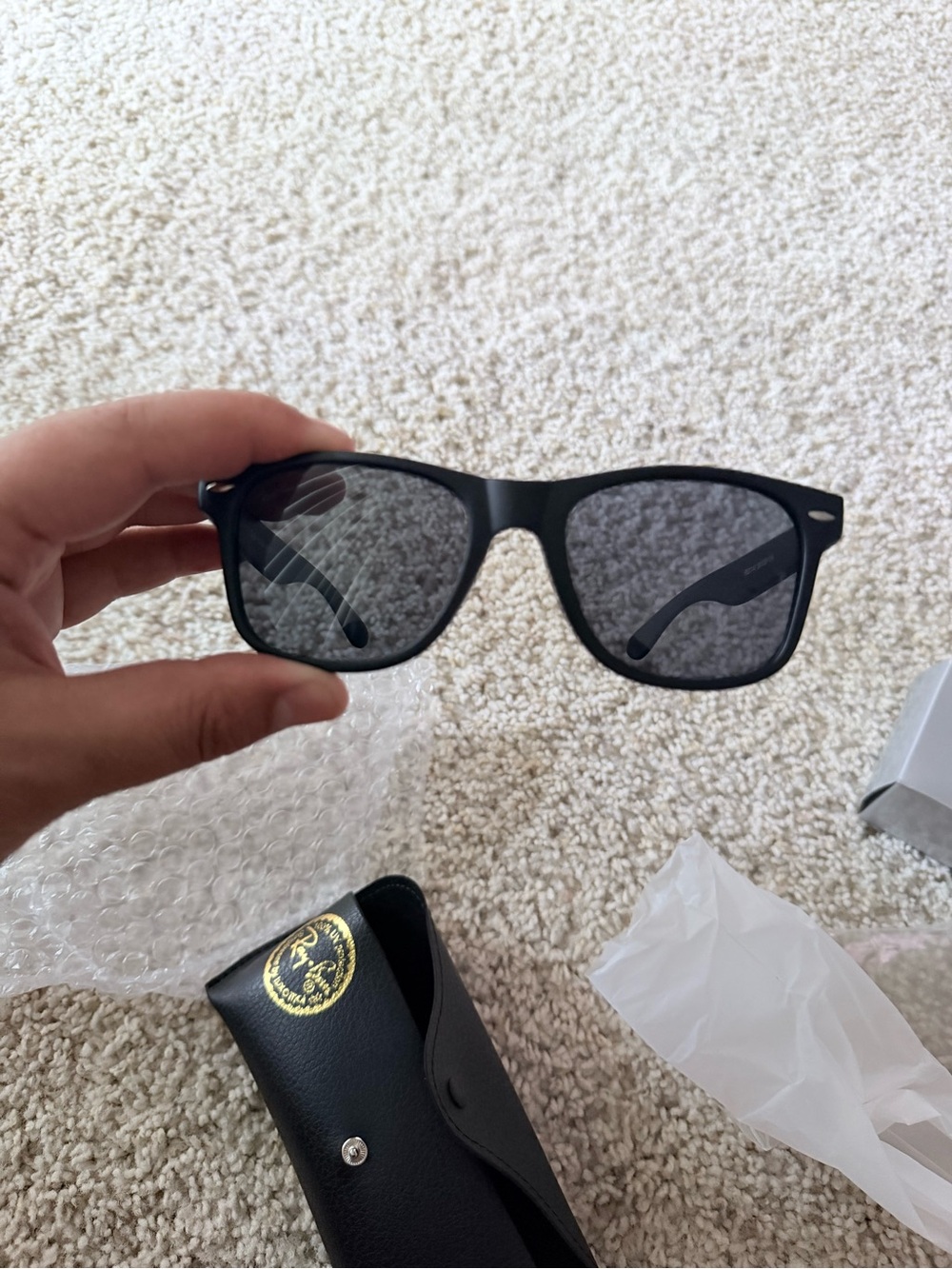 Black Men’s Sunglasses - Classic Matte Black Frame